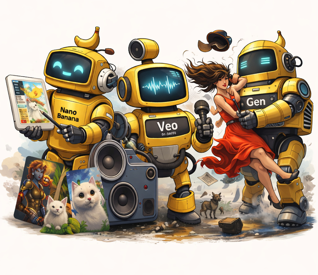 Секрет живых видео в Runway AI: Nano Banana строит кадр, Veo дает звук, а Gen – физику движений.