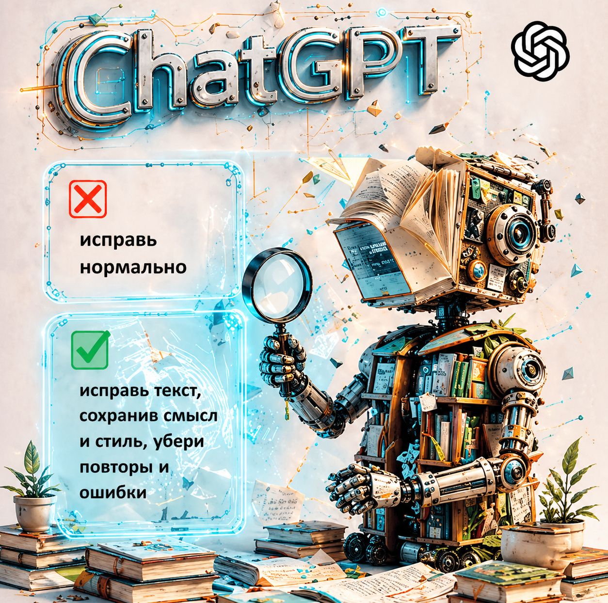 Как ставить задачи ChatGPT, чтобы не получать «кашу» Туманные команды в ChatGPT вроде «сделай нормально» приводят к путанице. Конкретика в деталях избавляет от необходимости переделывать работу по несколько раз.